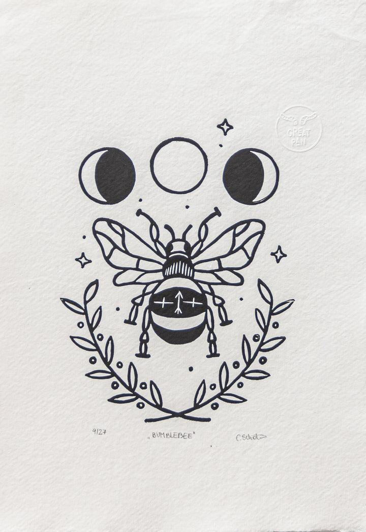 "Bumblebee" – Lino Print A4